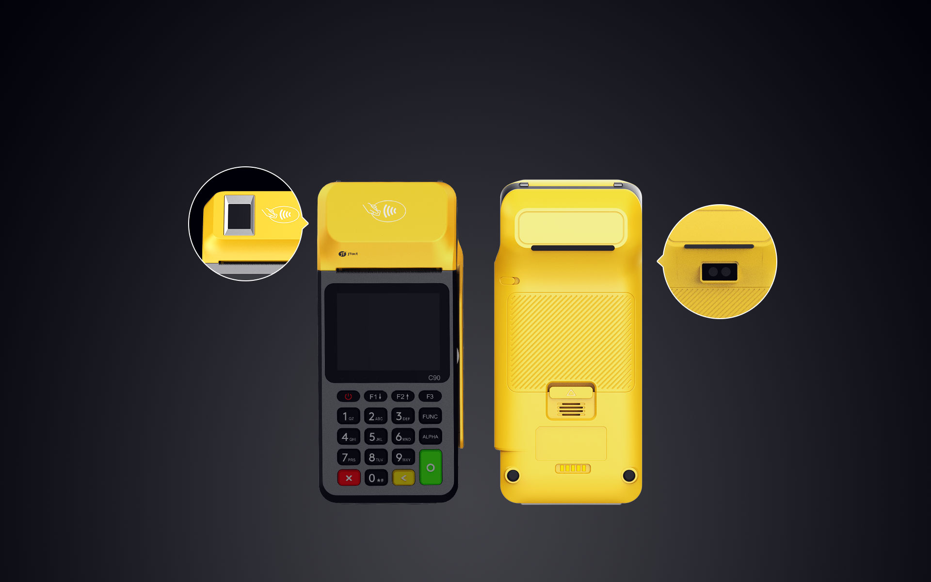 Classic Linux Handheld POS Terminal JTact C90